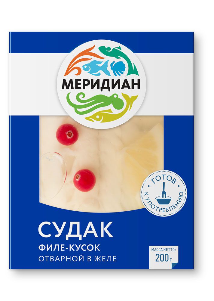 

Судак отварной Меридиан в желе, 200 г