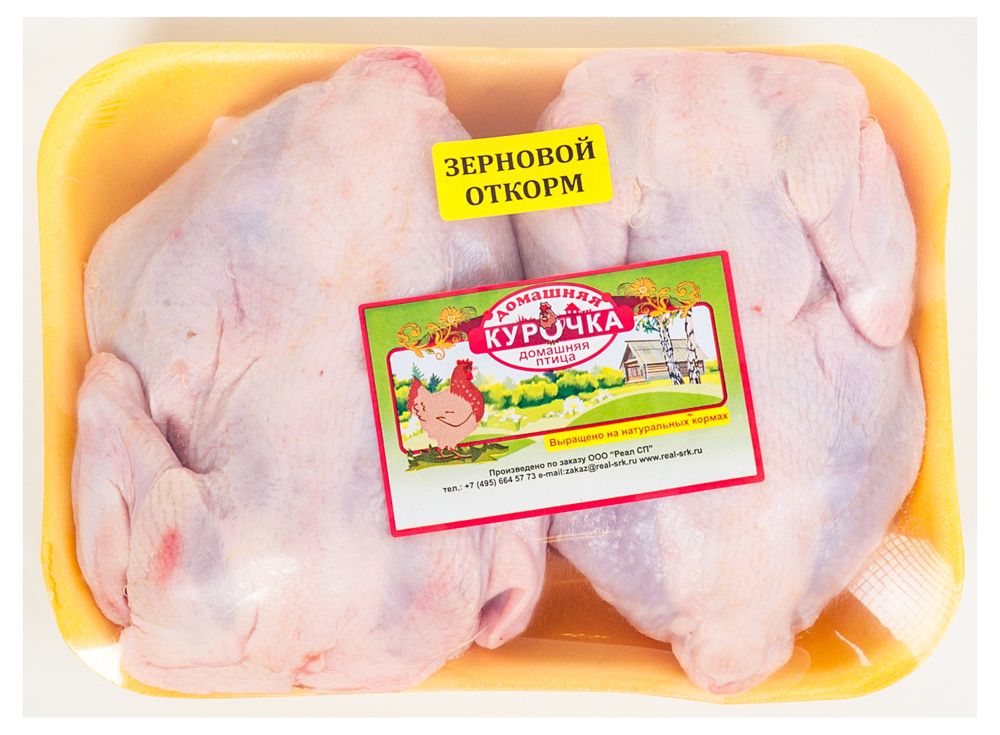 

Тушка цыпленка-корнишона Домашняя курочка охлажденная, ~ 2,2 кг