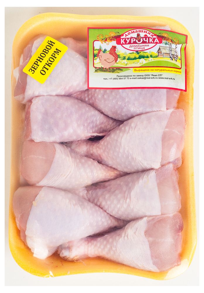 

Голень цыпленка-бройлера Домашняя курочка охлажденная (0,9 - 1,2 кг), 1 упаковка ~ 1 кг