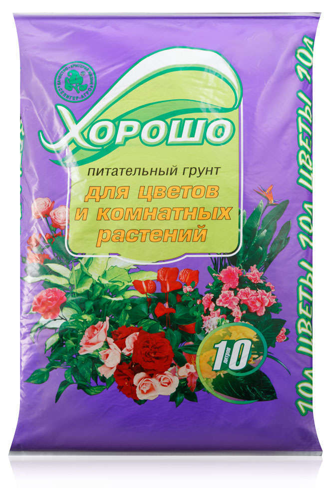 

Грунт для цветов и комнатных растений Хорошо, 10 л