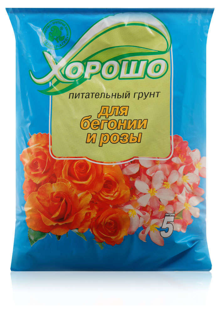 

Грунт для бегонии и розы Хорошо, 5 л