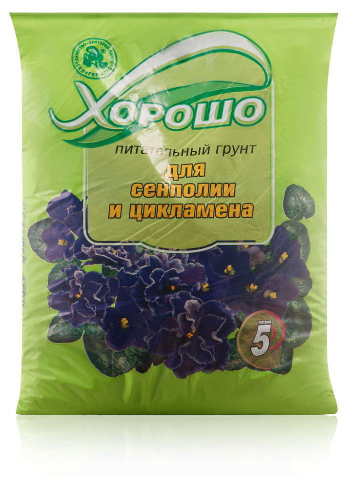 

Грунт для сенполии и цикламена Хорошо, 5 л