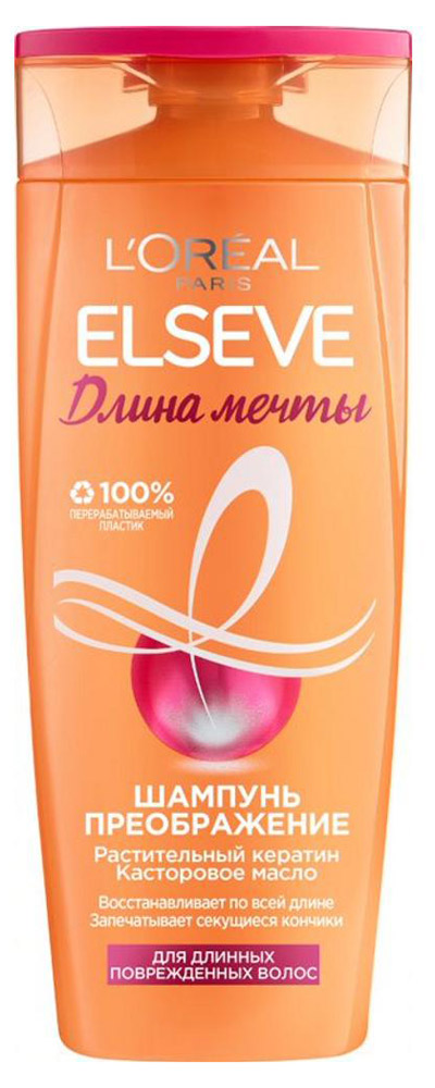 

Шампунь для волос L'Oreal Paris Elseve Длина мечты для длинных волос, 250 мл