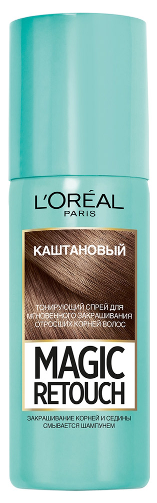 

Спрей тонирующий отросших для корней L'Oreal Paris Magic Retouch тон каштановый, 75 мл