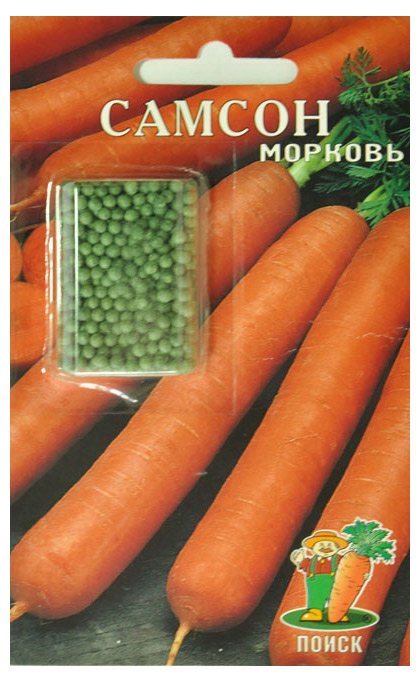 

Семена Морковь Поиск Самсон драже, 300 шт