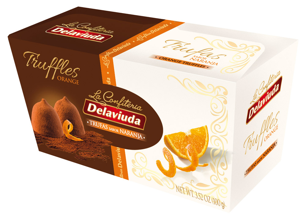 

Конфеты Delaviuda Трюфели Какао со вкусом апельсина, 100 г