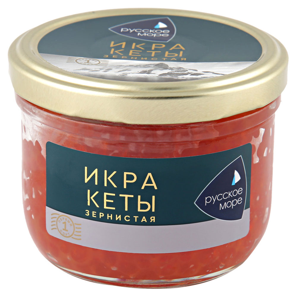 

Икра кеты Русское море зернистая, 210 г