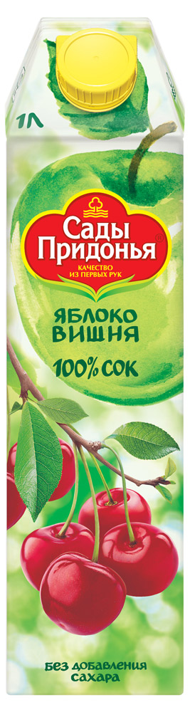 

Нектар яблочный Сады Придонья с вишней, 1 л