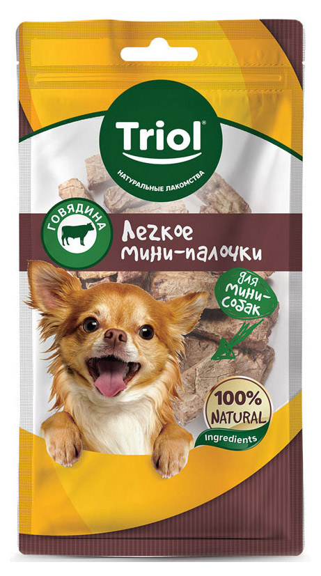 

Лакомство для собак Triol легкое говяжье, 30 г
