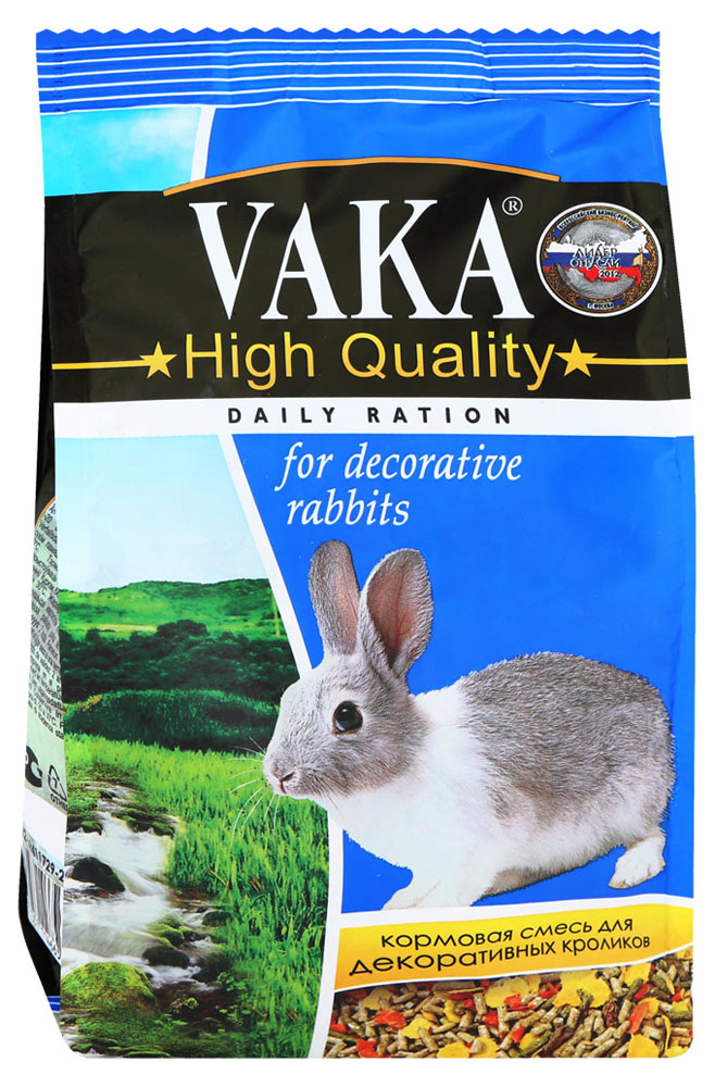 Изображение товара Кормовая смесь для декоративных кроликов «Вака» High Quality, 500 г