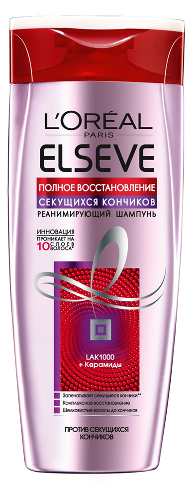 

Шампунь для волос L'Oreal Paris Elseve Полное восстановление кончиков, 250 мл