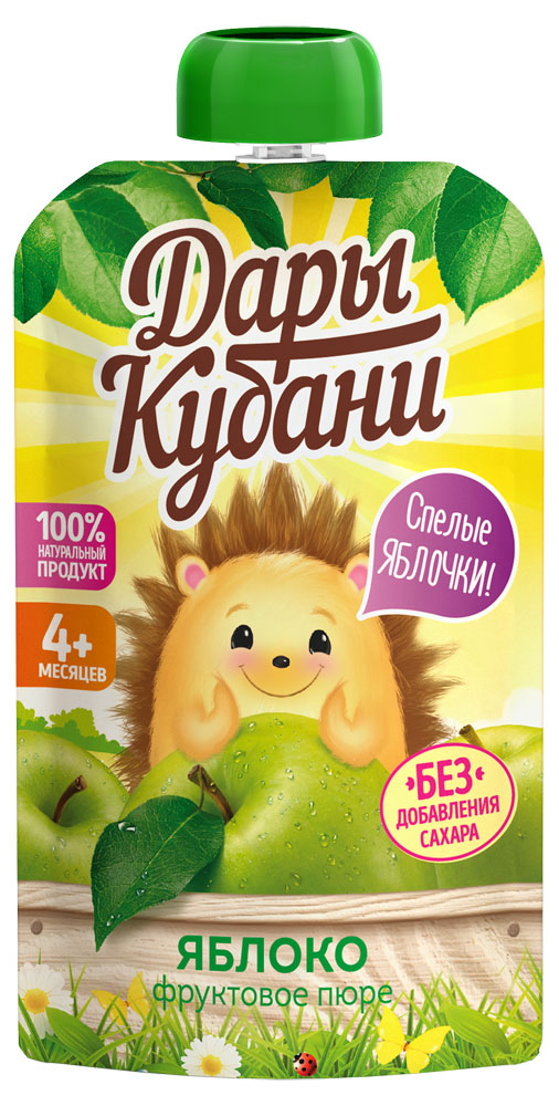

Пюре фруктовое Дары Кубани яблоко с 4 мес., 90 мл
