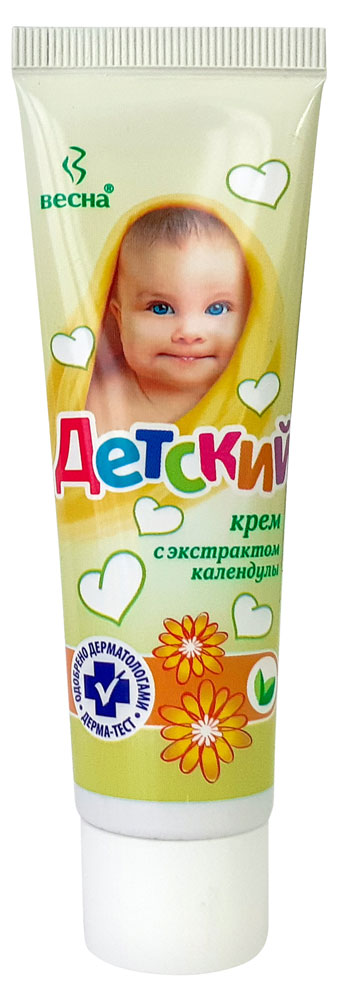 

Крем детский Весна смягчающий с экстрактом календулы, 45 г
