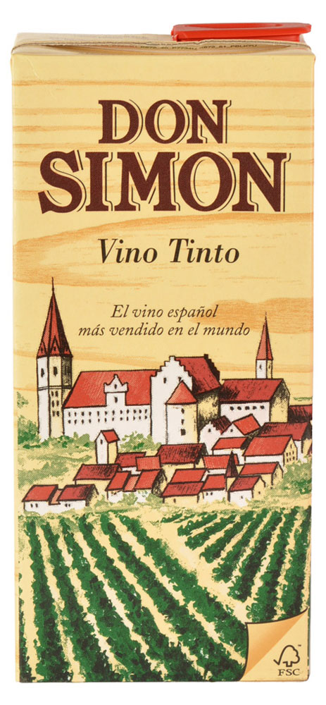 

Вино Don Simon Vino Tinto красное сухое Испания, 1 л