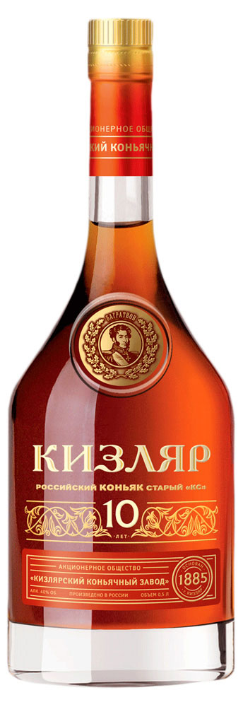 

Коньяк Кизлярский Кизляр КС десятилетний Россия, 0,5 л