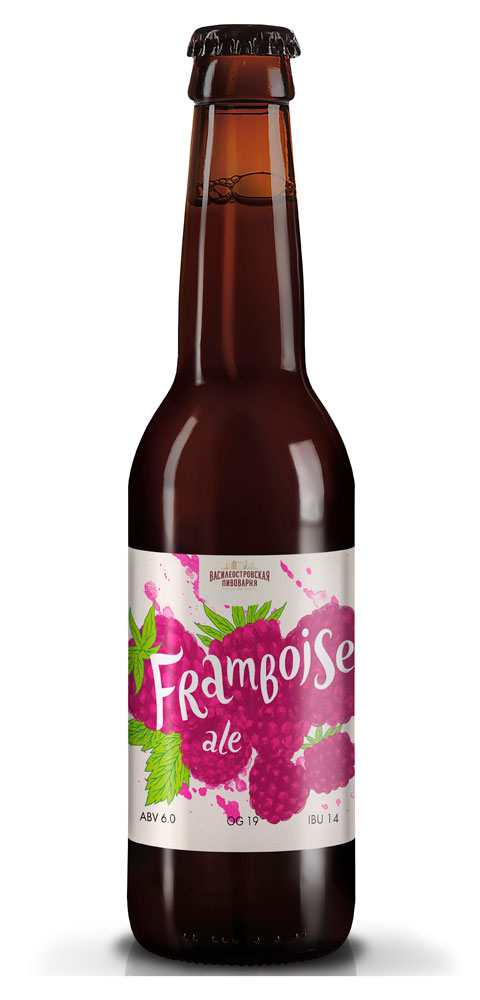 

Пивной напиток Framboise Аle Специальный 3 светлый нефильтрованный 6%, 330 мл