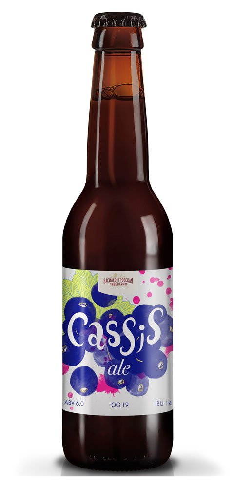 

Пивной напиток Cassis Ale Специальный 6 светлый нефильтрованный 6%, 330 мл