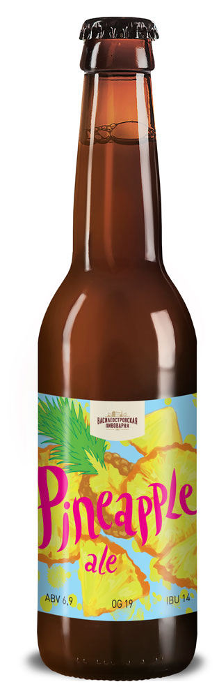 

Пивной напиток Pineapple Ale Специальный 9 нефильтрованный 6,9%, 330 мл