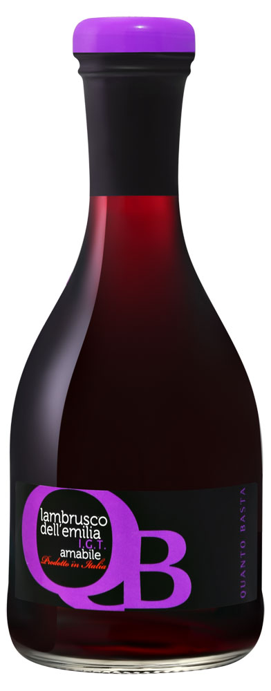 

Игристое вино Quanto Basta lambrusco dell'emilia красное полусладкое Италия, 0,2 л