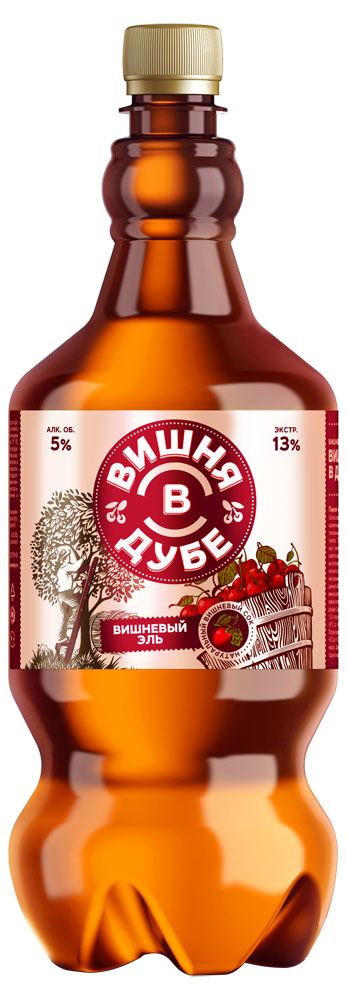 Изображение товара Пивной напиток «Вишня в Дубе» нефильтрованное 5%, 1,3 л