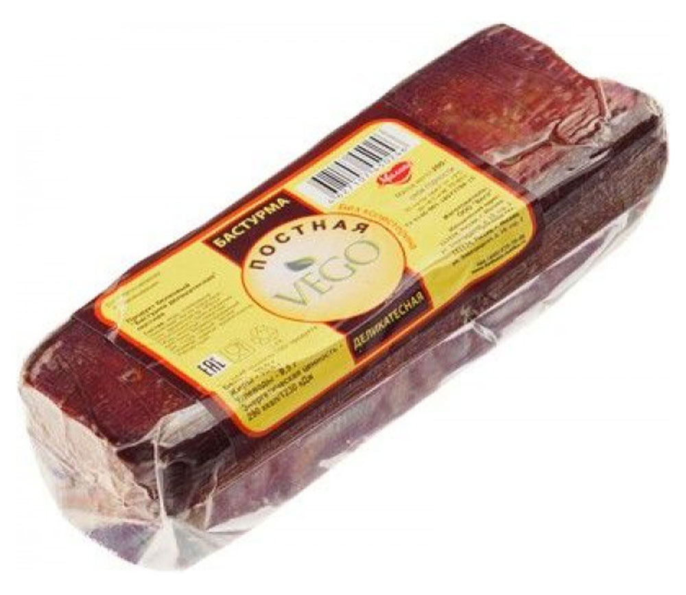 

Бастурма веганская варено-копченая Vego Vegan деликатесная постная, 200 г