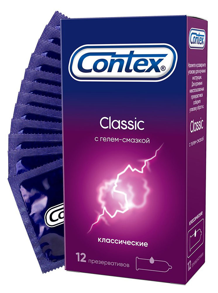 Изображение товара Презервативы Contex Classic классические с силиконовой смазкой 12 шт