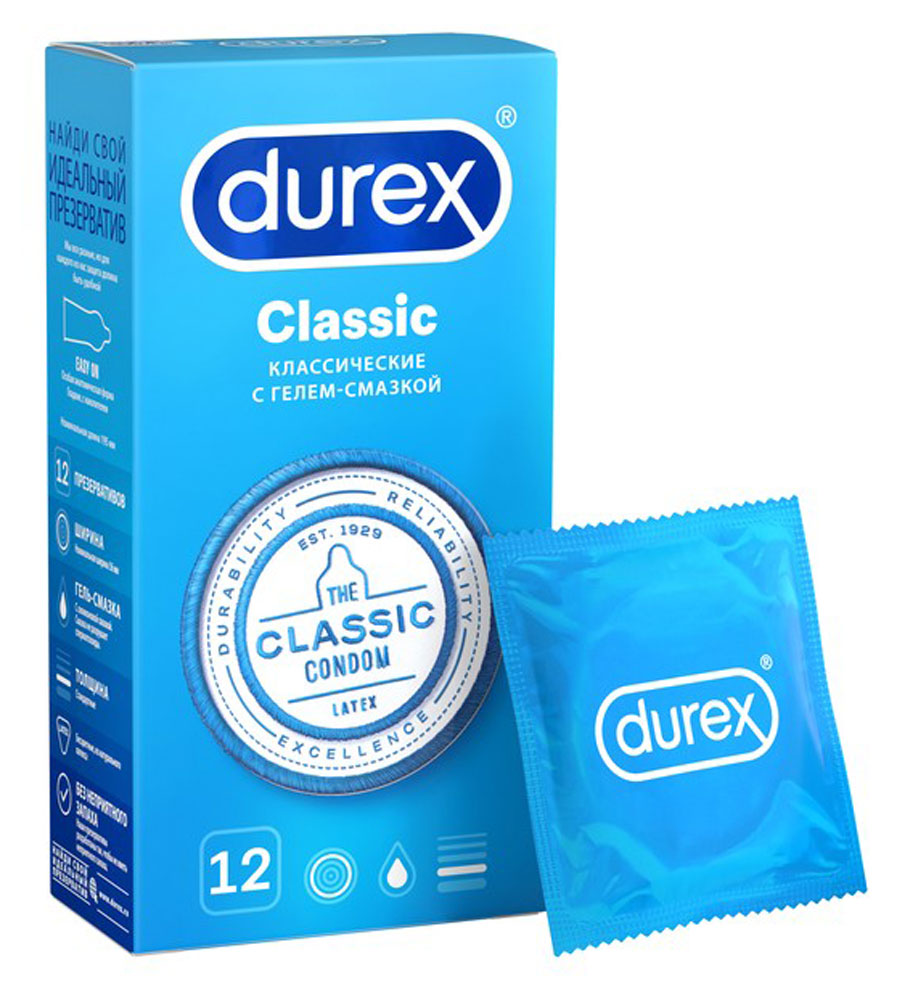 Изображение товара Презервативы Durex Classic классические, 12 шт