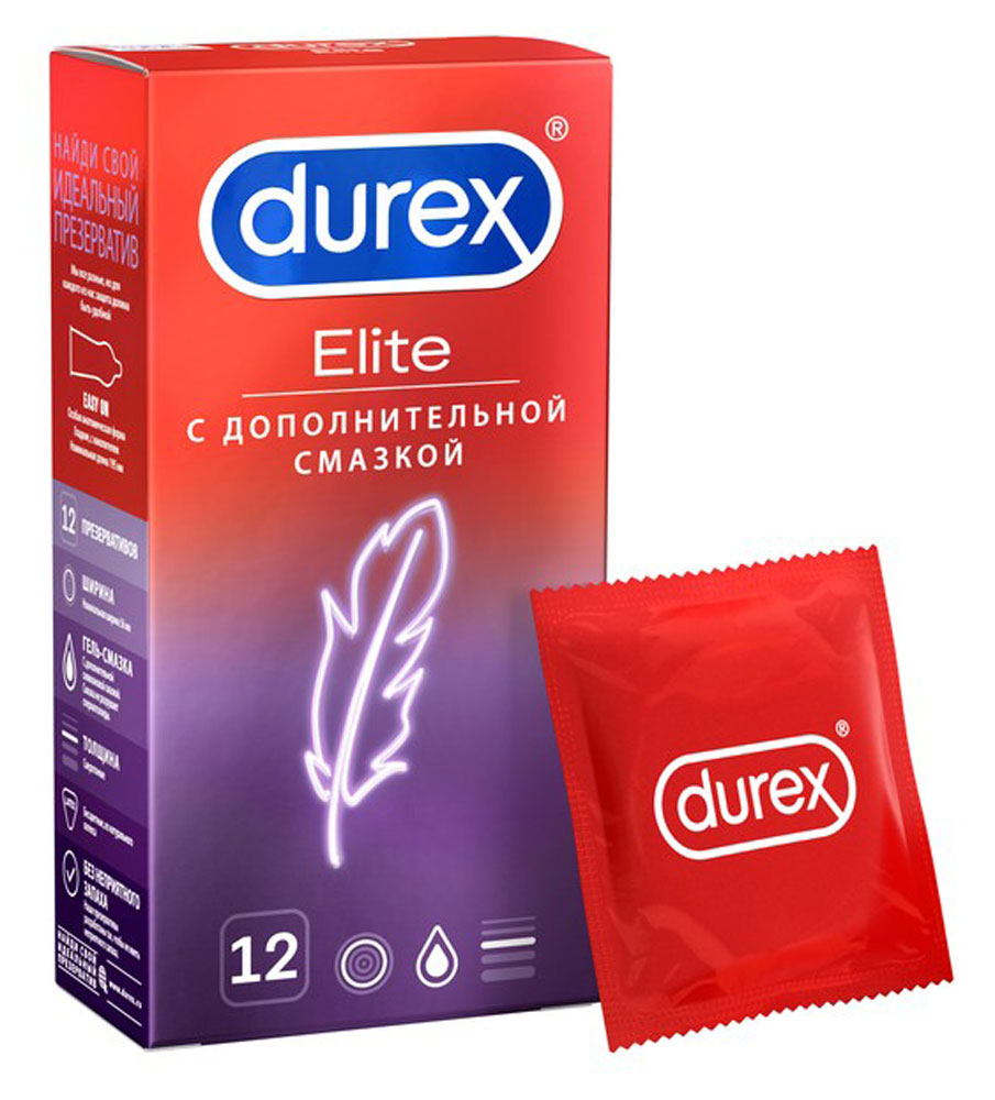 Изображение товара Презервативы Durex Elite сверхтонкие, 12 шт – чувствительные, безопасные и комфортные