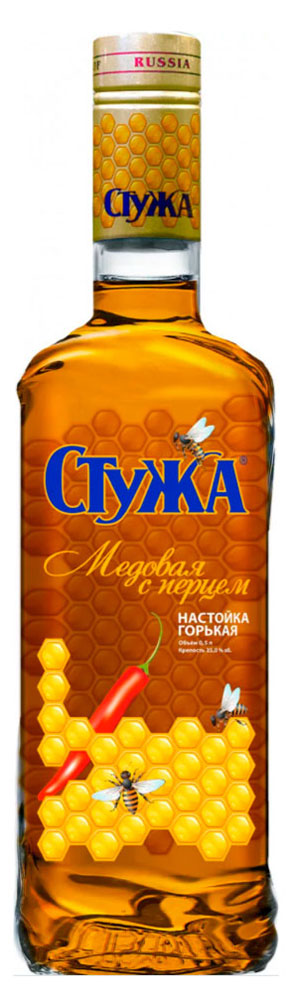 

Настойка горькая Стужа Медовая с перцем Россия, 0,5 л