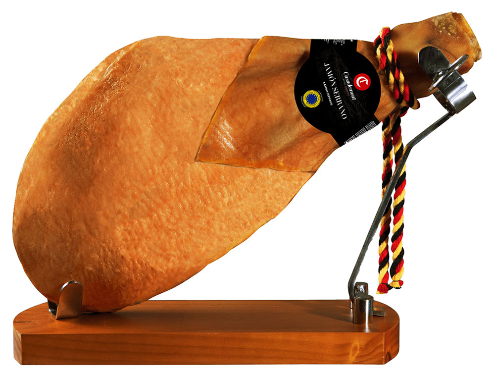 

Хамон сыровяленый Casademont Серрано свиной окорок нарезка, вес