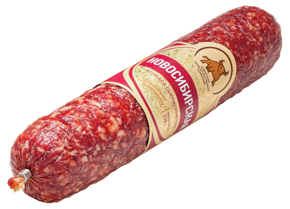 

Колбаса сырокопченая СПК Новосибирская, 235 г