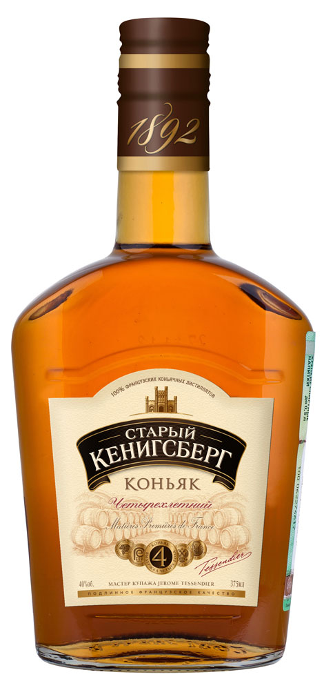 

Коньяк Старый Кенигсберг четырехлетний Россия, 0,375 л
