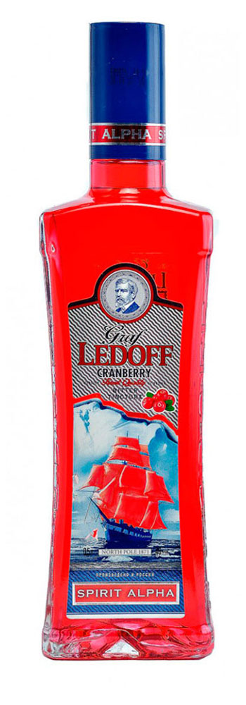 

Настойка Graf Ledoff горькая с ароматом клюквы Россия, 0,5 л