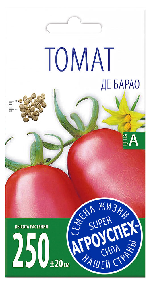 

Семена Томат Агроуспех Де Барао красный поздний, 0,1 г