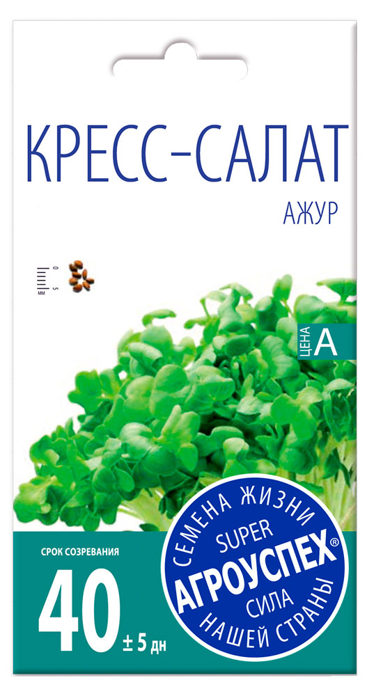 

Семена Салат-кресс Агроуспех Ажур, 1 г