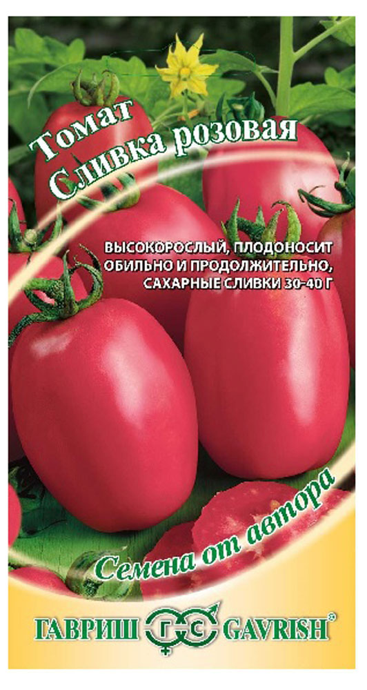 

Семена Томат Гавриш Сливка розовая, 0,1 г