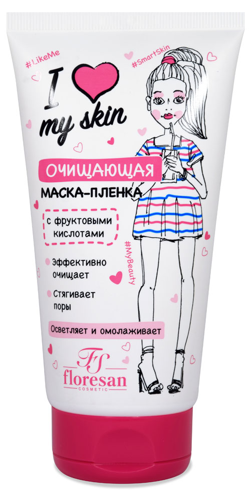 

Маска-пленка для лица и шеи Floresan очищающая, 150 мл
