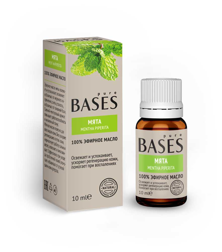 

Эфирное масло Pure Bases 100% Мята, 10 мл