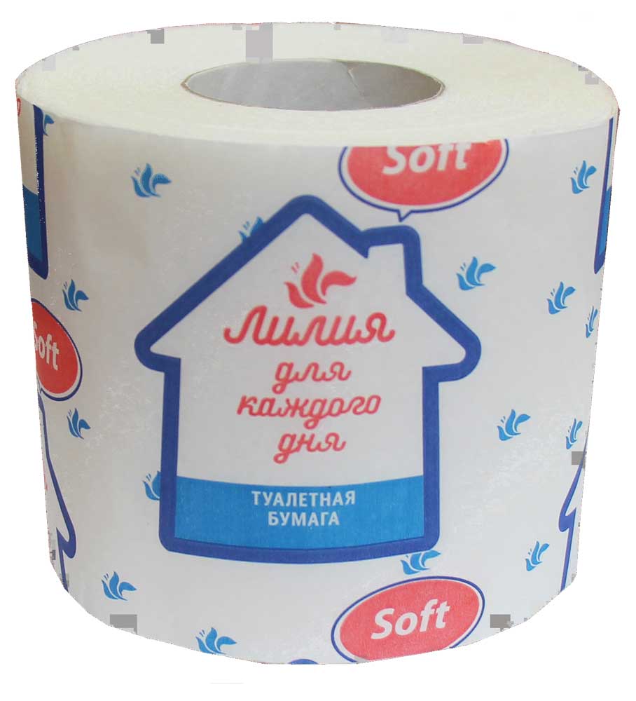 

Туалетная бумага Лилия Soft 1 слой, 1 рулон