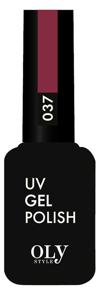 

Гель-лак для ногтей UV Olystyle OLS-GL темно-малиновый тон 037, 10 мл