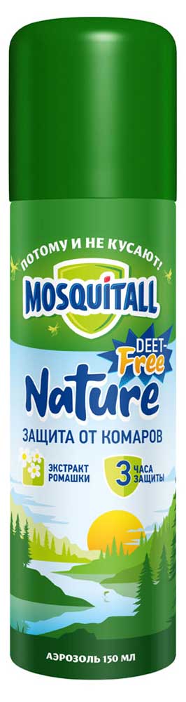 

Аэрозоль от комаров Mosquitall Nature, 150 мл