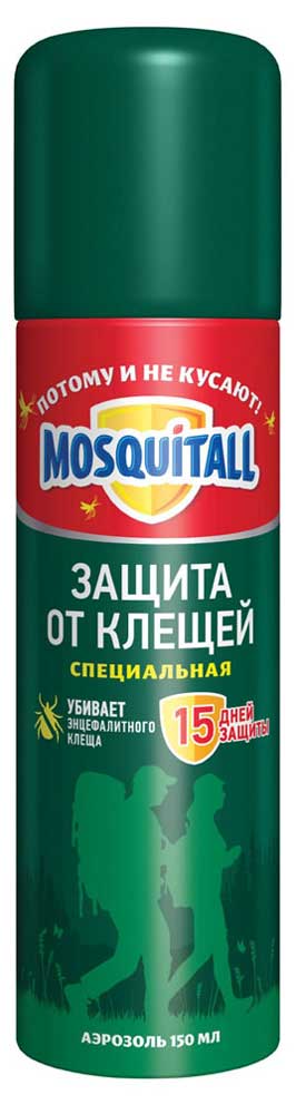 

Аэрозоль от клещей Mosquitall Защита от клещей, 150 мл