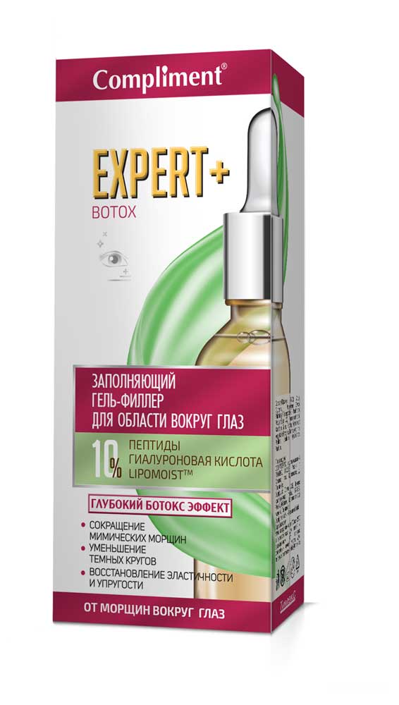 

Гель-филлер для области вокруг глаз Compliment Expert+Botox заполняющий, 15 мл