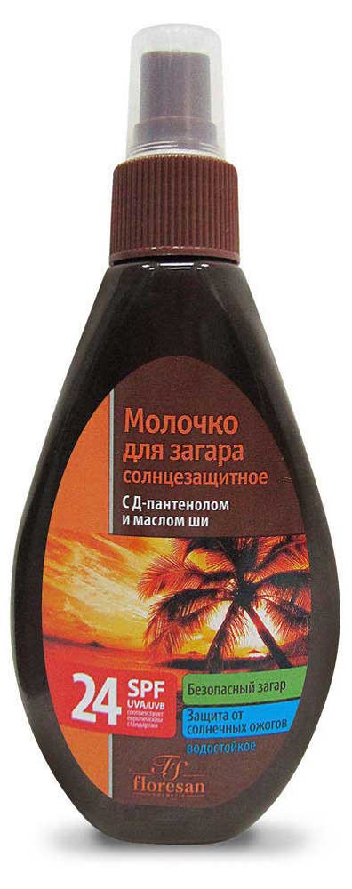 

Молочко для загара Floresan Spf 24, 160 мл