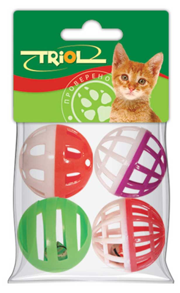 

Набор игрушек для кошек Triol мяч мышь шар