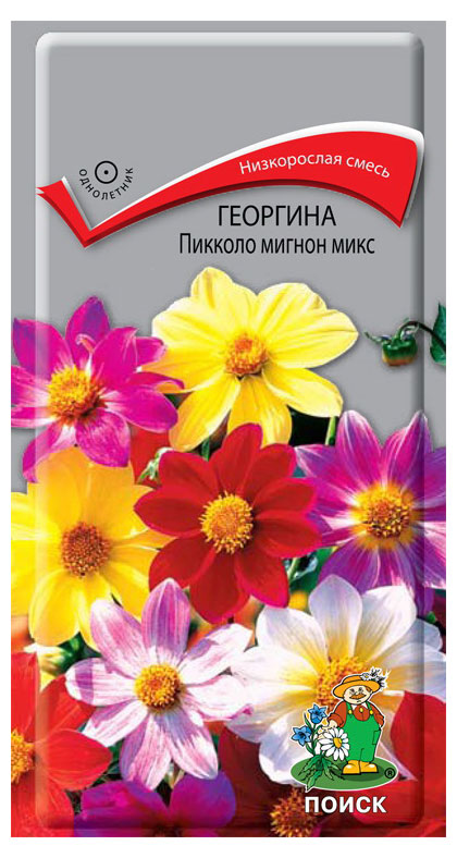 

Семена Георгина Поиск Пикколо мигнон микс, 0,3 г