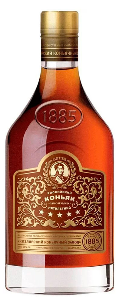 

Коньяк Кизлярский трехлетний Россия, 0,25 л