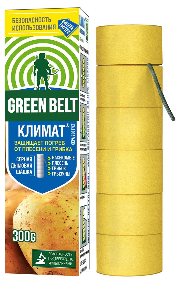 

Серная дымовая шашка GREEN BELT Климат, 300 г
