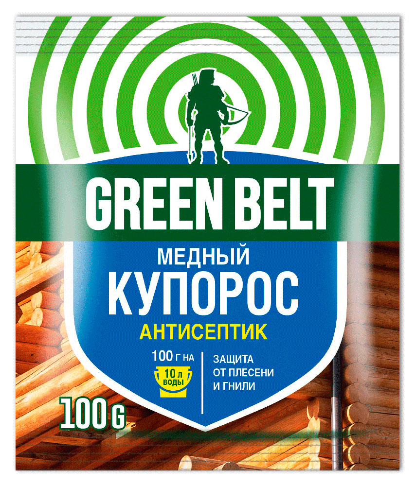 Изображение товара Антисептическое средство GREEN BELT Медный купорос, 100 г