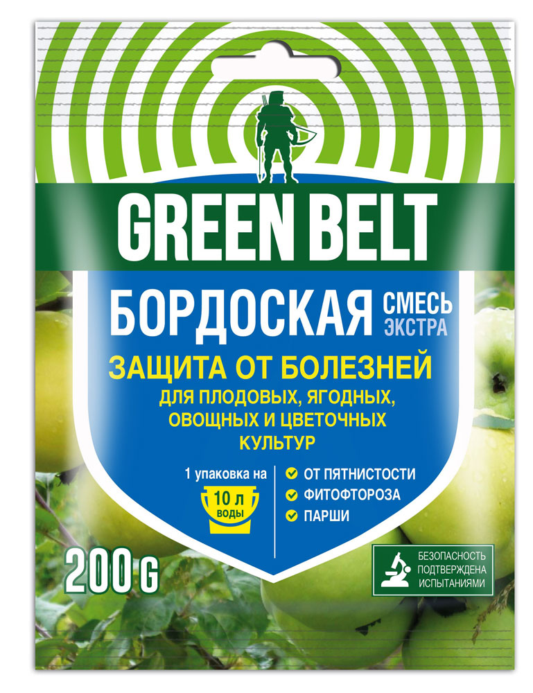 

Фунгицид универсальный GREEN BELT Бордоская смесь, 200 г